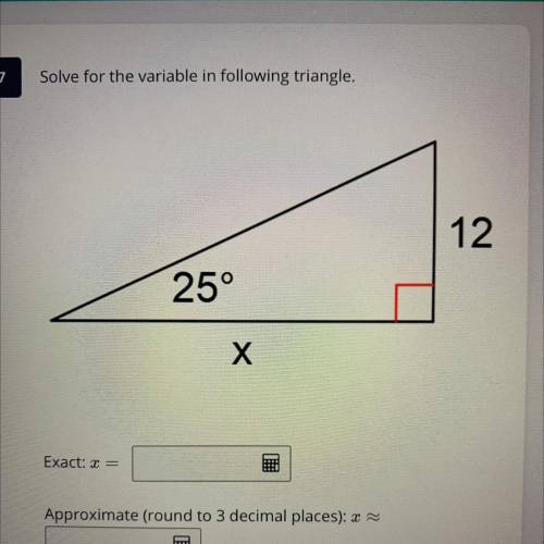 Should be pretty easy to answer, I just need a refresher. I forgot how to solve for triangles...