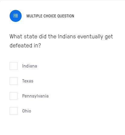 What state did the Indians eventually get defeated in?