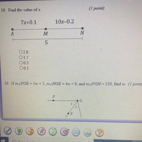 Find the value of x please help with both ! 
19: 13,15,3,12
