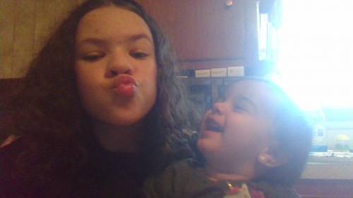 Everytime i tryed to kiss my bby sista she laughed at me
