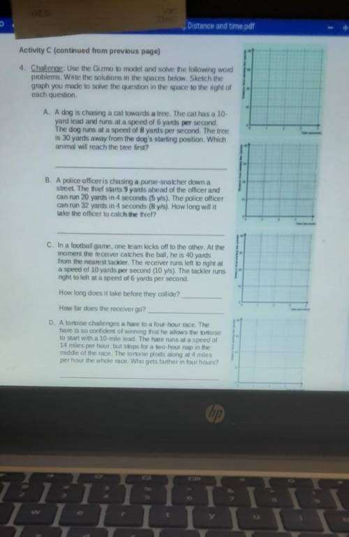 Answer the questionsand show your proof by writing in the graphs given