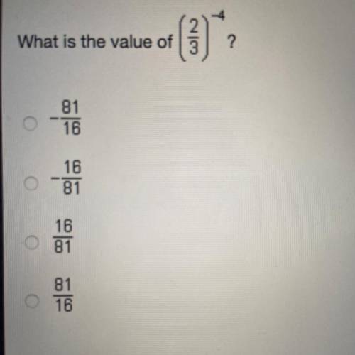 What is the value of (2/3)-4