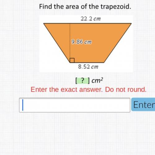 Find the area of the trapezoid. Please help!