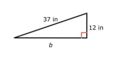 What is the perimeter of the triangle?

a
84 in
b
94 in
c
74 in
d
64 in