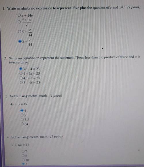 Can you check my answers please