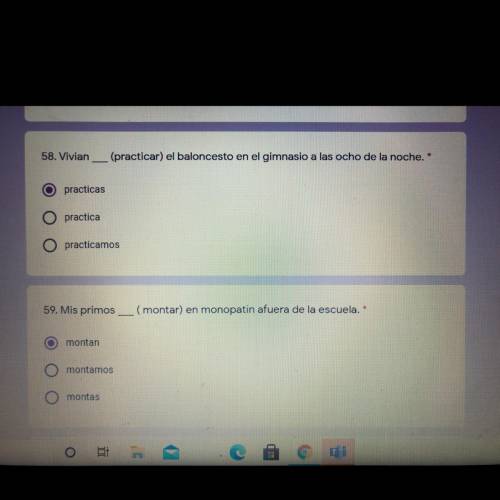 Please help me with these two Spanish questions. Do not answer if you are unsure or don’t know it!