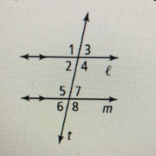 Which of the following angles are supplementary to <2?