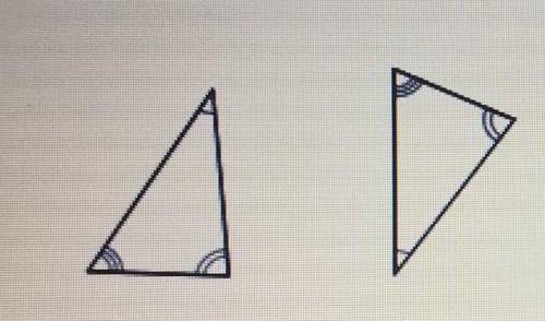 Are the 2 triangles congruent?