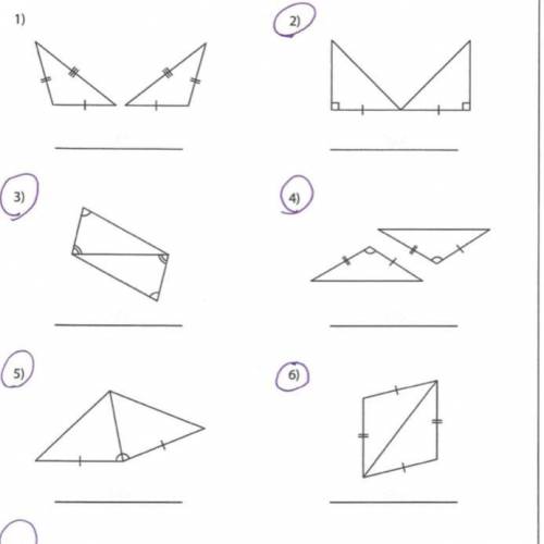 State the postulate to prove each pair of triangles is congruent
