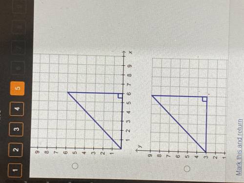 ASAP A right triangle is drawn on the coordinate plane. Which is a dilation of this triangle wi