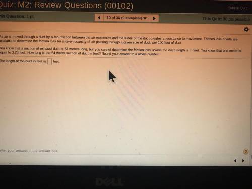 HVAC: M2 reviewing question