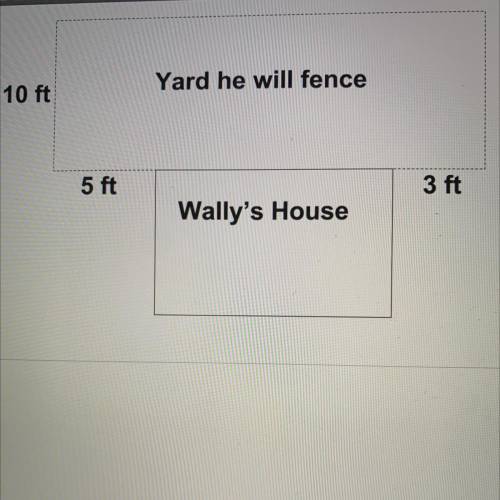 Wally wants to add a fence to the back of his house to make some room for his children to play safe