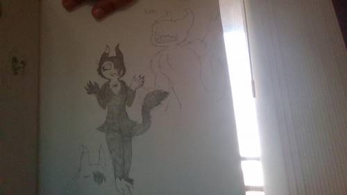 This is a fanmade character similar to bendy and a little bit of alice, if you can see...