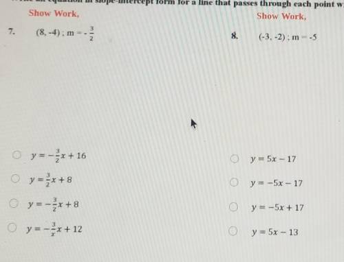 Please help me with this And show work
