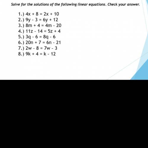Please help me with this homework and show me how you get it please