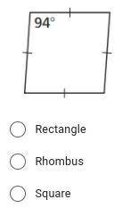 Classify the special quadrilateral.