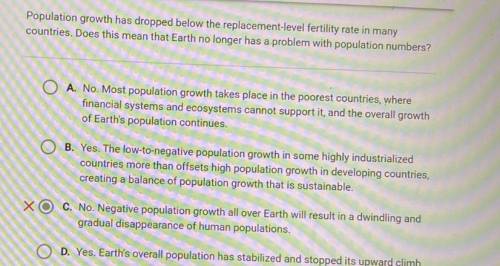 Population growth has dropped below The replacement level fertility rate in many countries

does t