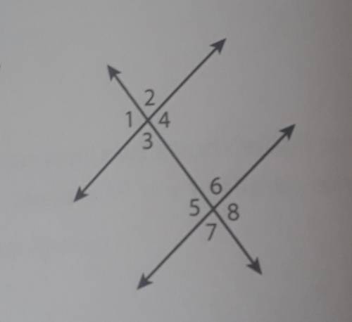 in the figure, < 3 =~ < 6. explain how you know that all four pairs of corresponding angles a