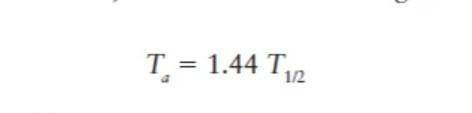Help please Derive an equationTa=1.44T1/2
