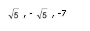 Find a cubic function with the given zeros. (2 points)

Square root of five. , - Square root of fi