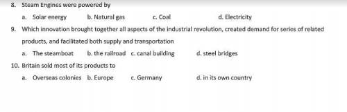Pls helpp me if your good at history topic industrial revolution