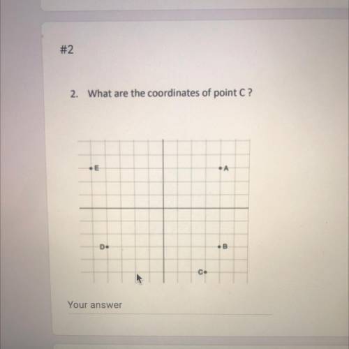 2. What are the coordinates of point C?