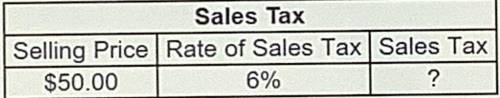 Find the sales tax. Then find the total cost of the item.