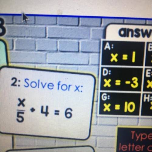 What does X = In question 2
