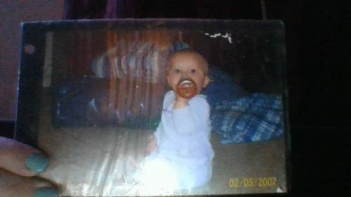 This is me as a baby i was like a year old <3