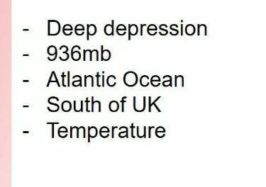 1)Explain in one paragraph, the cause of the UK winter storms.

Use the following key words in you