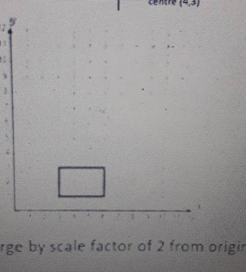 Enlarge by sale factor of 2 from origin