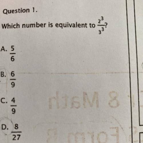 Which number is equivalent to?