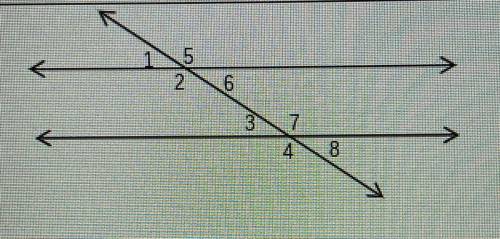 12. Name a pair of alternate exterior angles.
13. Name a pair of corresponding angles.