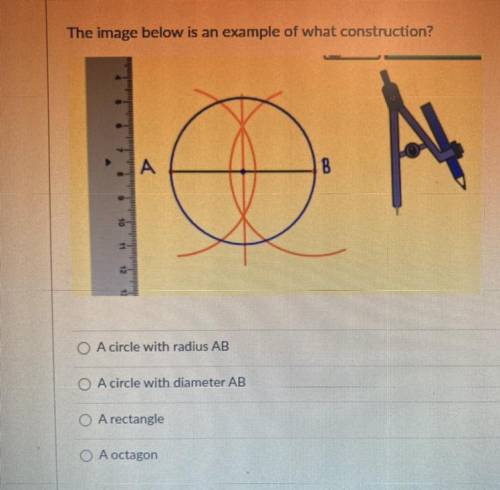 The image below is an example of what construction?