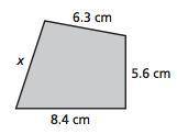 The perimeter of the polygon is 27.4 centimeters. Write and solve an equation to find the unknown s