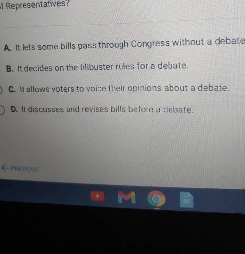 What role does the commitee if the whole play in the debate process in the house of representatives