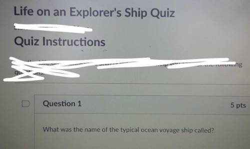 Will give brainliest please help What was the name of the typical ocean voyage ship called?