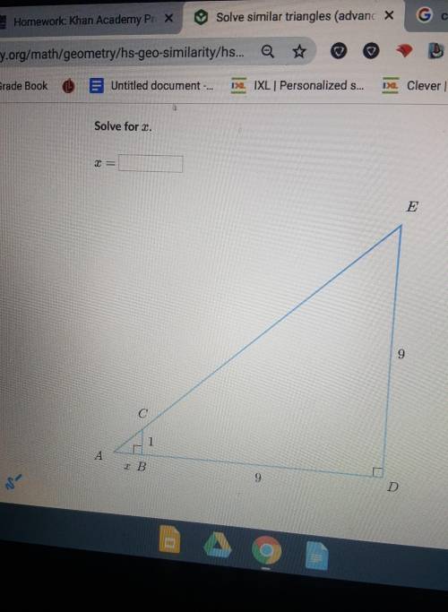 Hi I need help with my Khan academy homework whats the answer to X