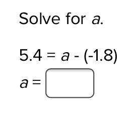 Solve for a.Question is in picture. Giving brainliest