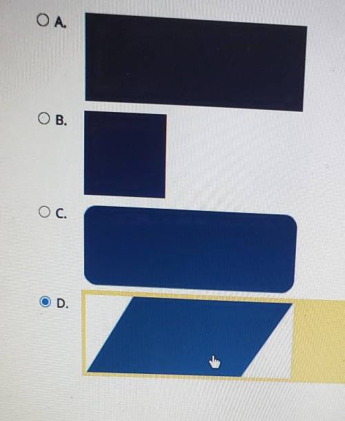 Which shape is a cross section of a square pyramid?