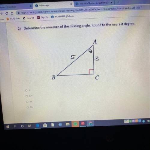 I need help trying to determine the missing angle