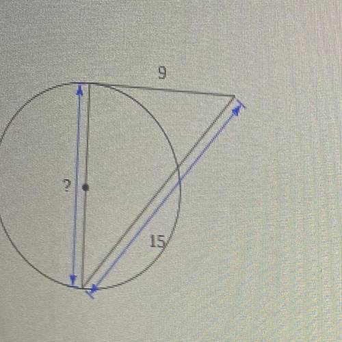 Find the segment length indicated. Assume that lines which appear to be tangent are tangent.

Plea
