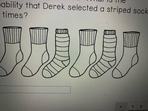 Derek is selecting a sock from his drawer .He chooses a sock at random and then selects a second so