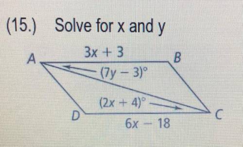 Solve for x and y if this is what’s given to you