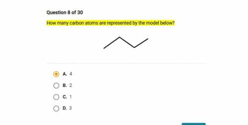 How many carbon atoms are represented by the model below?