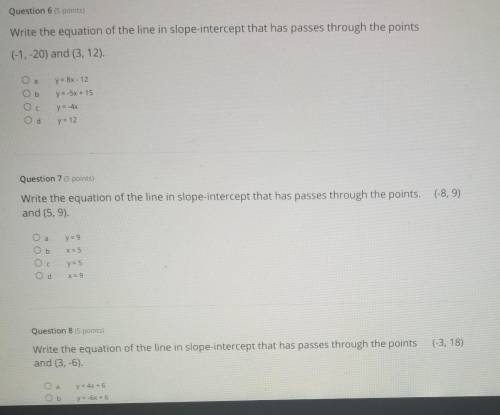 Can you guys help me answer these 3 questions?