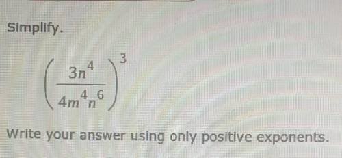 Simply the picture above..write your answer using only positive exponents..:/