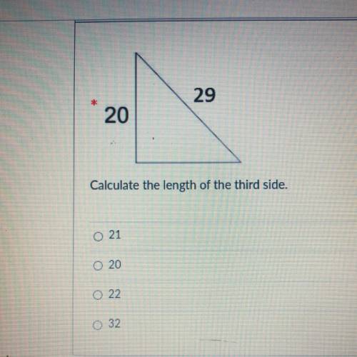 Calculate the length of the third side