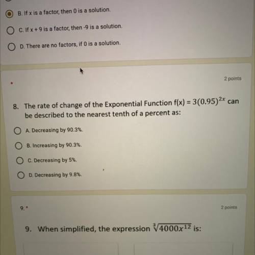 Question 8. I need help !!