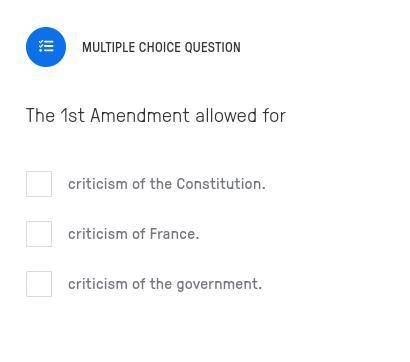 The 1st Amendment allowed for